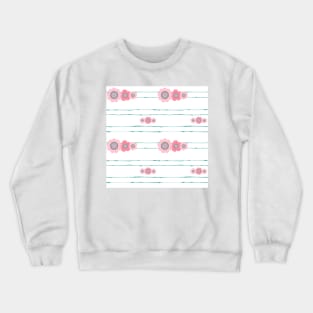 Cute pink flowers Crewneck Sweatshirt